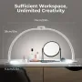 Janolia Half Moon Light для маникюрного стола 29 дюймов Лампа для маникюрного стола 7 цветовых режимов 10 уровней яркости для татуировок/ресниц/маникюра/спа/салона/макияж