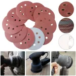 50PC 5 Inch 125mm 8 Holes Abrasive Sand Discs 80 180 240 320 400 800 1000 1500 2000 3000 Grit Sanding Papers