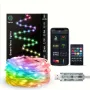 16.4フィート/32.8フィート/65.6フィートのiDeal LEDカラフルUSB LED装飾ストリングライト、アプリコントロールBluetoothリモコン付き、IP66防水、ホリデールームデコレーション用