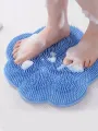 30x30cm Silicone Shower Foot Scrubber Back Body Brush Massager Pad Cleaning Bathroom