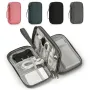 Travel Portable Digital Product Storage Bag USB Data Cable Organizer Earphone Charging Box Bag Double Layer Handheld Data Cable Storage Bag