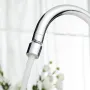Diiib Kitchen Faucet Aerator Water Tap Nozzle Bubbler Water Saving Filter 360-Degree Double Function 2-Flow Splash-proof Tap Connector With 5 Adapter