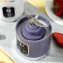 450ml Fruit Juicer 8 Blades 3 Gears USB Rechargeable Portable Blender Ice Blender for Shakes and Smoothies Powerful Motor Digital Display Juice Cup