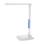 Lámpara de escritorio de 14 LED con puerto USB, lámpara de lectura plegable, regulador de intensidad, luz de control táctil