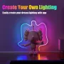 LIXINCORDA Smart LED RGB Neon Strip Lights Bluetooth Color Changing Lights LED Silicone Neon Strip Lights WiFi+Bluetooth APP Control Light Strips