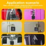 Tuya Smart Fingerprint Door Lock Button Cabinet Lock Gym Wardrobe Door Password Padlock Electronic Door Lock IP67 Waterproof for Warehouse Dormitory Doors