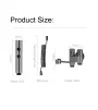 Stainless Steel Toilet Spray Gun Set with Adjustable Modes Spring-Loaded Hose and 360° Support Bathroom Bidet Sprayer for Hygiene Cleaning for Shower Diapers