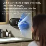 Lavatrice automatica intelligente con schiuma, sensore, dispenser di sapone elettrico da parete, ricarica USB con display della temperatura