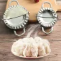 Stainless Steel Pastry Tool 2x Dumpling Maker Mould + Flour Ring Cutter 3pcs/Set