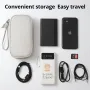 Travel Portable Digital Product Storage Bag USB Data Cable Organizer Earphone Charging Box Bag Double Layer Handheld Data Cable Storage Bag