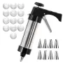 Cookie Gun Extrusion Cookie Machine Cream Decorating Gun Decorating Mouth Dissolving Bean Baking Tool Household Set Mold