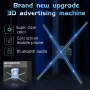 Quạt ba chiều P50 Wifi Máy quảng cáo 3D 576 LED Sign Neon Smart HD Player Hỗ trợ Video Hình ảnh Logo Đèn ba chiều Phích cắm EU