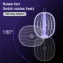 AGSIVO 3 In 1 3000V Cordless Rechargeable Electric Mosquito Bug Zapper Foldable Handheld Mosquito Killing Lamp Fly Trap