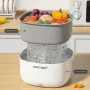 Multifunctional Ultrasonic Vegetable Cleaning Machine Household Food Removal Pesticide Residue Cleaning Machine Kitchen Fruit Dirt Cleaning Cleaning Basket