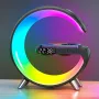 LED Night Light RGB Atmosphere Desk Lamp Smart Multifunctional Wireless Charger Alarm Clock Bluetooth Speaker APP Control Pickup