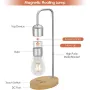 Levitating LED Light Art Piece Wireless Charging 6 Inch 2-5W Energy Efficient Black/Silver Night Light for Bedside & Study