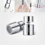 Diiib Kitchen Faucet Aerator Water Tap Nozzle Bubbler Water Saving Filter 360-Degree Double Function 2-Flow Splash-proof Tap Connector With 5 Adapter