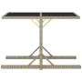 3 Piece Garden Dining Set Black