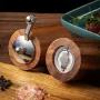 Manual Wooden Peppercorn Black Pepper Grinder Pepper Grinder Kitchen Manual Solid Wood Pepper Mill Household Sea Salt Pepper Grinding Bottle