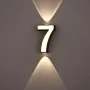LED Wall Lamp AC85~265V 7W Digit Number IP65 Waterproof Outdoor Wall Lamp Modern Style LED Lamp
