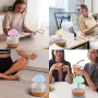 Rain Cloud Humidifier Light Water Drip Aromatherapy Diffuser Humidifier, Raining Cloud Night Light with 7 Color Lights, Essential Oil Diffuser Humidifier Waterfall Lamp, Relaxing Water Drop Sound for Sleep