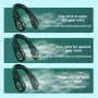 AGSIVO USB Rechargeable Bladeless Neck Fan 3000mAh Battery LED Display 3 Speeds Cooling Fan For Indoor and Outdoor
