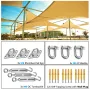 M6 Rhombus Pad Eye OC Turnbuckle D-Shackle Self-Tapping Screw with Wall Plug