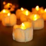 12 candele LED elettroniche con telecomando, temporizzazione, lacrime, decorazioni natalizie, per matrimonio, compleanno, confessione, candela flash con telecomando a 2 tasti