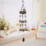 Resin Bird's Nest Wind Chimes Pendant Cross-Border Exclusively For Brass Bell Wind Chimes Outdoor Garden Bird Pendant