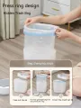 12L Slim Smart Sensor Trash Can Dual Mode Auto-Kick Sensor Home Sensing Automatic Trash Can Bathroom Side Seam Large Capacity Trash Can Creative With Lid Trash Can