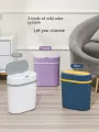 12L Slim Smart Sensor Trash Can Dual Mode Auto-Kick Sensor Home Sensing Automatic Trash Can Bathroom Side Seam Large Capacity Trash Can Creative With Lid Trash Can