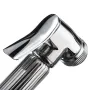 Brass Shattaf Douche Spray Bidet Toilet Shower Head Nozzle Holder Silver Bidet Cleaning Device