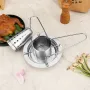 Stainless Steel Removable Chicken Roasting Rack Plate Grilled Chicken Rack Camping Outdoor Barbecue Tray Grilled Chicken Home Kitchen Fork Chicken Rack