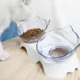Cat Double Bowl Non-slip Pet Food Water Feeder Dish Elevated Stand Pet Supplies Puppy