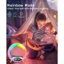 Çok İşlevli RGB LED Gece Lambası Saati Bluetooth Hoparlör Renkli Ortam Aydınlatması Kablosuz Şarj Telefon Hızlı Şarj
