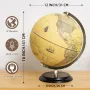 12\ Illuminated World Globe 720° Rotating Education Cartography Map W/ LED Light
