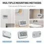 BALDR Waterproof Countdown Thermometer Hygrometer Multifunctional Electronic Thermometer And Hygrometer With Countdown Function Bathroom Clock Thermometer Hygrometer Alarm Reminder