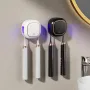 Smart Toothbrush Sterilizer Electric Ultraviolet Sterilization Box Heat Drying Wall-Mounted Bathroom Double Toothbrush Storage Rack