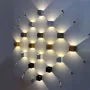 9W Tuya WIFI Smart RGB LED Wall Lamp Outdoor Waterproof Cube RGBW APP Dimming Exterior Wall Light Atmosphere Washer Light