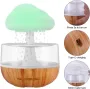 Rain Cloud Humidifier Light Water Drip Aromatherapy Diffuser Humidifier, Raining Cloud Night Light with 7 Color Lights, Essential Oil Diffuser Humidifier Waterfall Lamp, Relaxing Water Drop Sound for Sleep