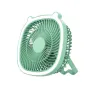 AGSIVO USB Desk Fan Portable Desktop Cooling Fan with 3 Speeds Wind and LED Light for Home / Office / Camping