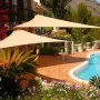 Sun Shade Sail Waterproof 420D Oxford Polyester Canopy Cover Awning Outdoor Anti-UV Protection