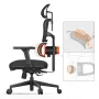 [Phiên bản tiêu chuẩn] Ghế văn phòng công thái học NEWTRAL Ghế làm việc lưng cao có hỗ trợ thắt lưng có thể điều chỉnh độc đáo, tựa lưng có thể điều chỉnh và độ sâu của mặt ghế, chức năng nghiêng, tựa đầu 3D, tay vịn, ghế máy tính màu đen