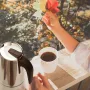 Godmorn Stovetop Espresso Maker Moka Pot 450ml/15oz/9 cup Classic Cafe Percolator Maker Stainless Steel Suitable for Induction Cookers