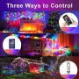 iDeal LED APP Smart Festival Decoration Small White Ball USB Magic Color Point Control Light String Villa 8 Function Leather Line Light String Garden Starry Sky Decorative Light