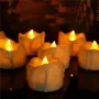 12 candele LED elettroniche con telecomando, temporizzazione, lacrime, decorazioni natalizie, per matrimonio, compleanno, confessione, candela flash con telecomando a 2 tasti