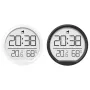 Electronic Hygrometer Alarm Clock Folding Bracket LED Display Temperature Wall Desk Clock For Living Room Kitchen Home Decor