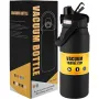 Bình nước giữ nhiệt di động bằng thép không gỉ 304 1000ml/33oz Bình nước giữ nhiệt nóng lạnh có ống hút dùng làm giá đỡ điện thoại di động