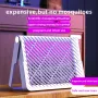 2 In 1 Wall-mounted Vertical Dual-purpose Skynet Mosquito Killer Lamp Electric Fly Swatter Racket Mosquito Killer Lamp for Home, Outdoors