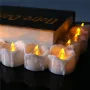 12 candele LED elettroniche con telecomando, temporizzazione, lacrime, decorazioni natalizie, per matrimonio, compleanno, confessione, candela flash con telecomando a 2 tasti